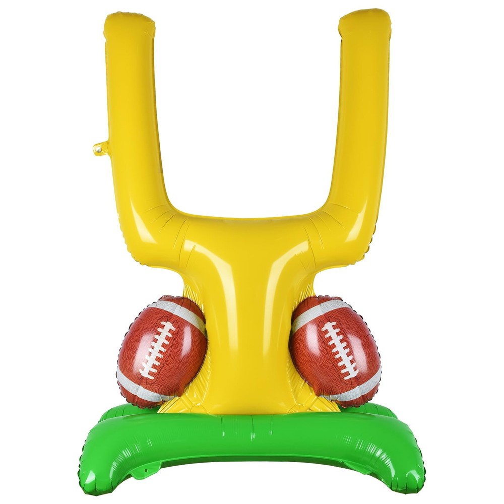 Football Party Supplies Kit with Goal Post Balloon Set for Birthday Decor