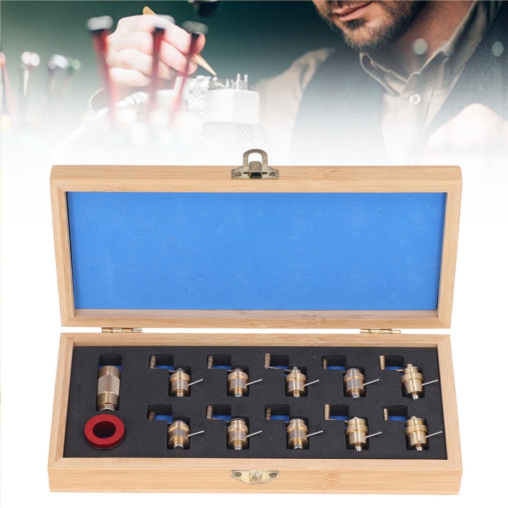 Watch Mainspring Winder Set Brass Wrist Watch Repairing Kit Watchmaker Tool KibH