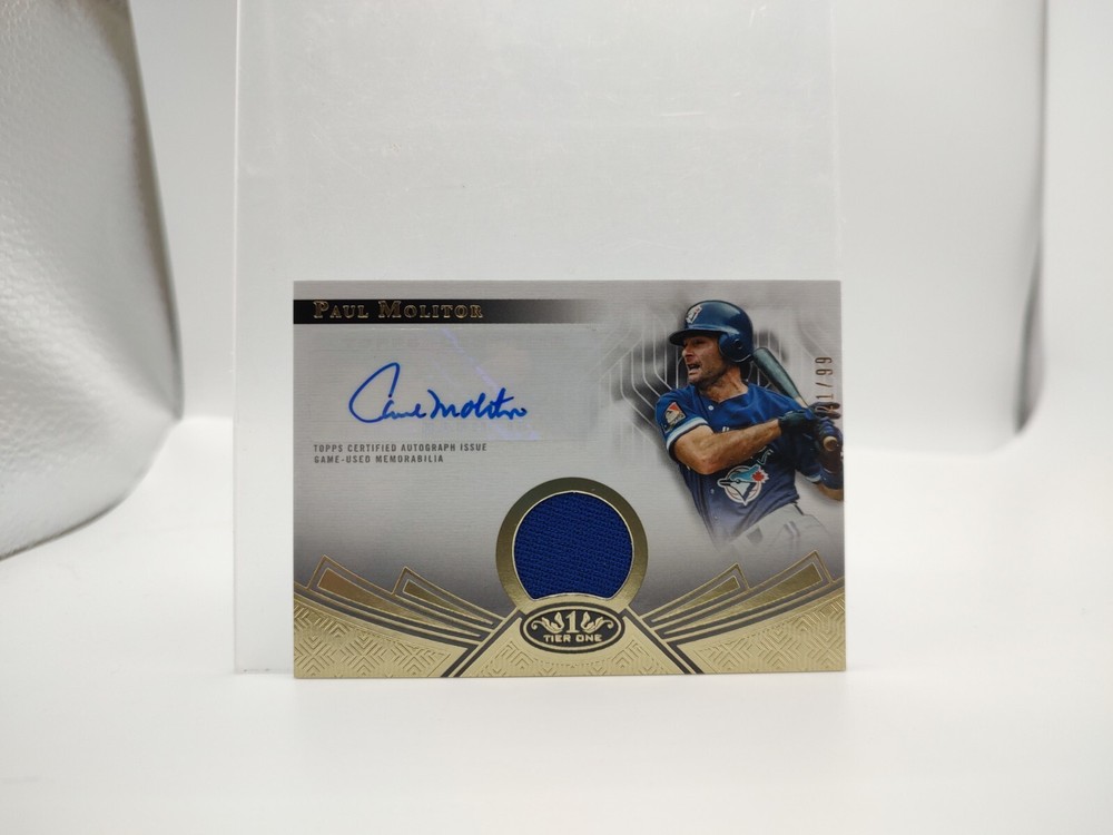 2023 Topps Tier One Baseball Paul Molitor Jersey Auto /99