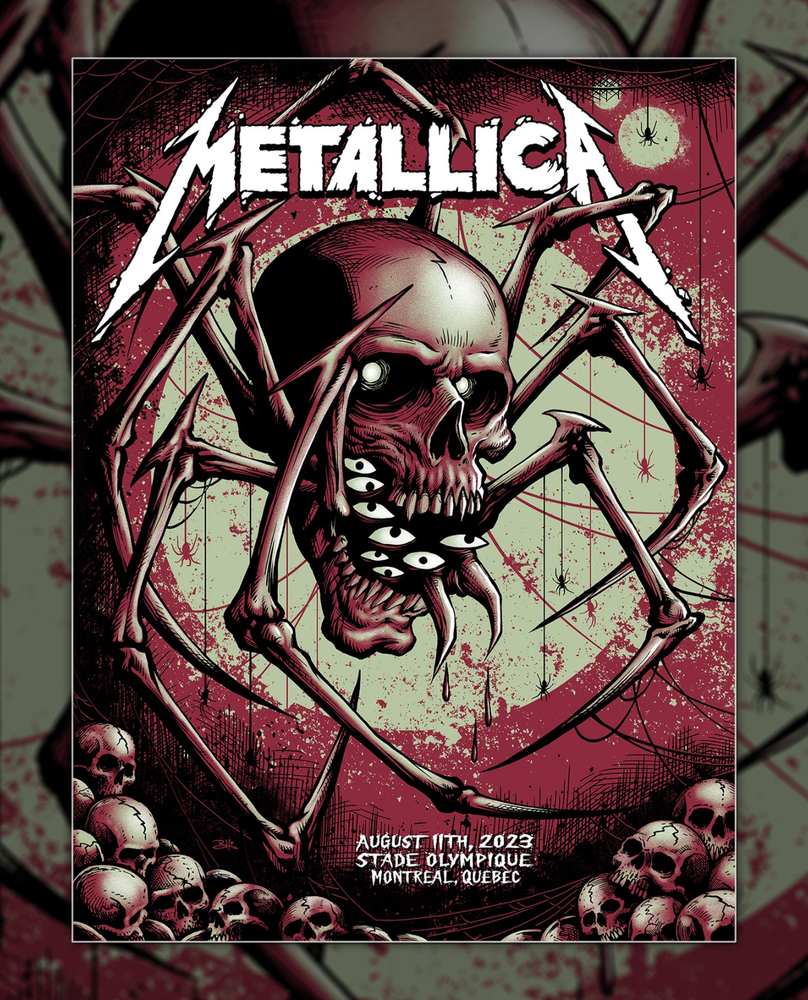 Metallica N1 Montreal Tour Poster 18x24 inch Free Shipping