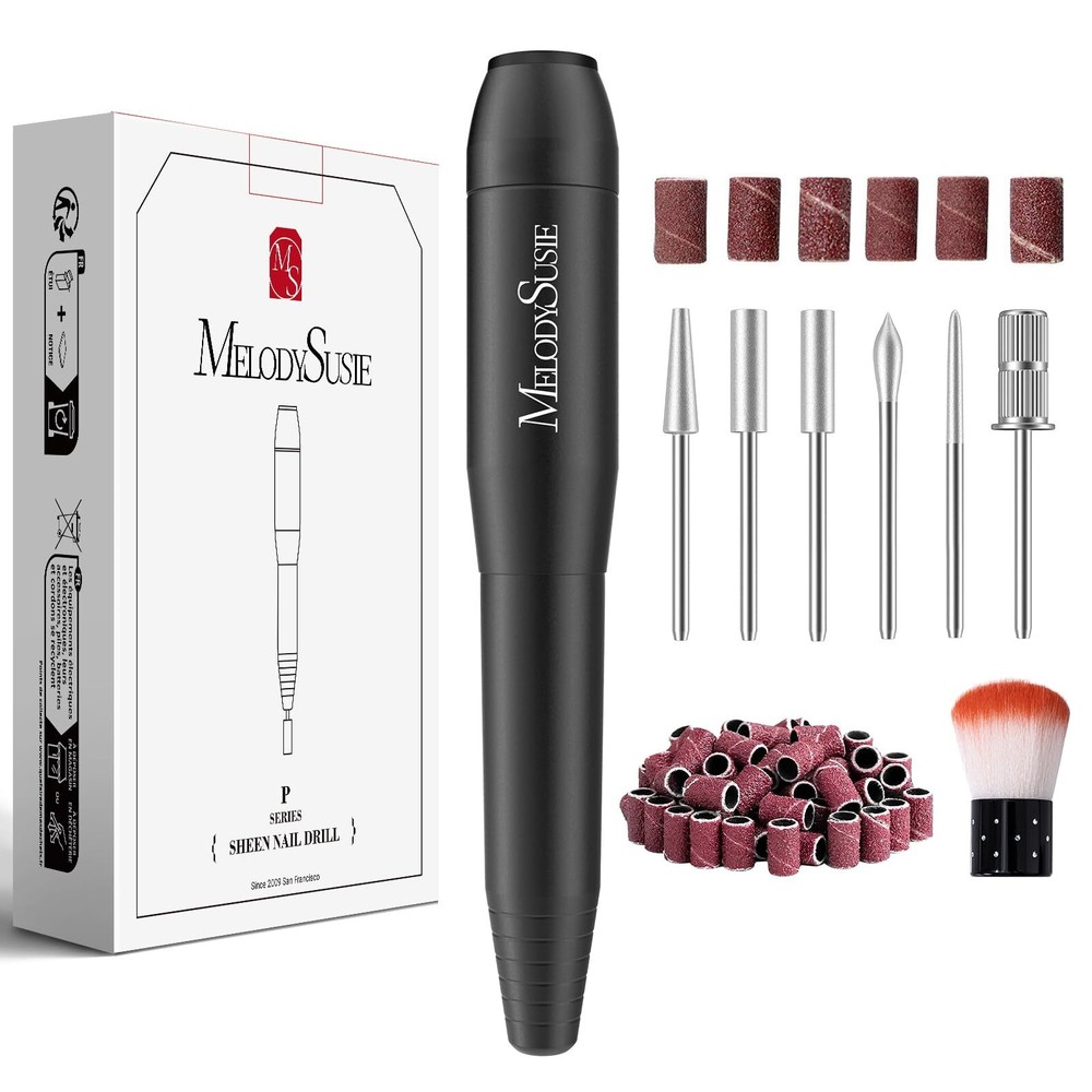 Electric Nail Drill MachinePC120I Portable Electric Nail File Efile Set for A...