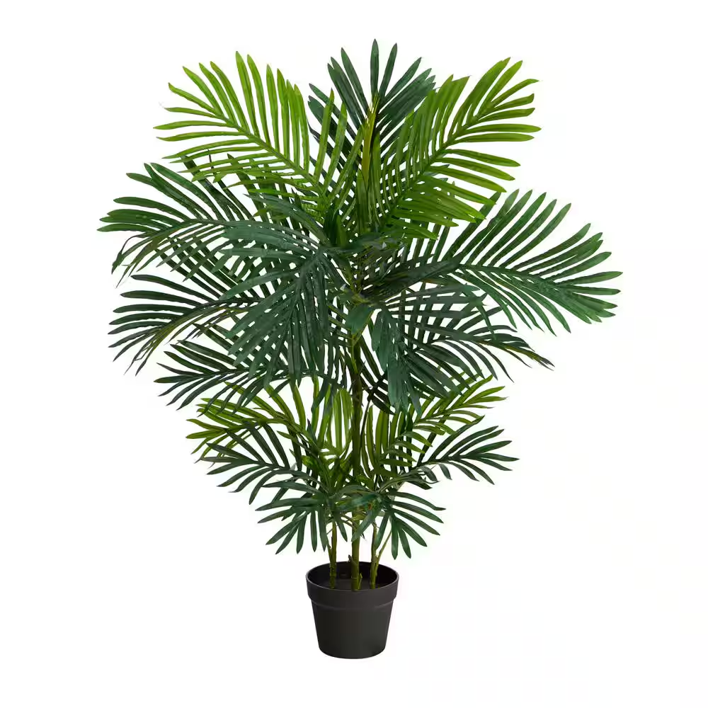 40-Inch UV-Resistant Artificial Areca Palm Tree for Indoor & Outdoor Use