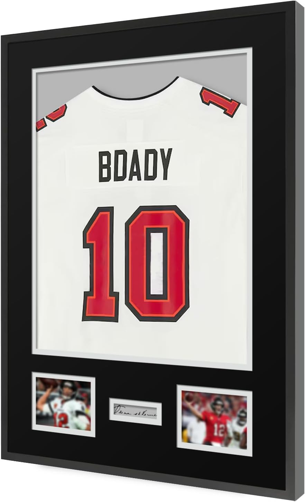 Jersey Frame Display Case,Sport Jersey Shadow Box,Metal Jersey Frame, Mat, Backi
