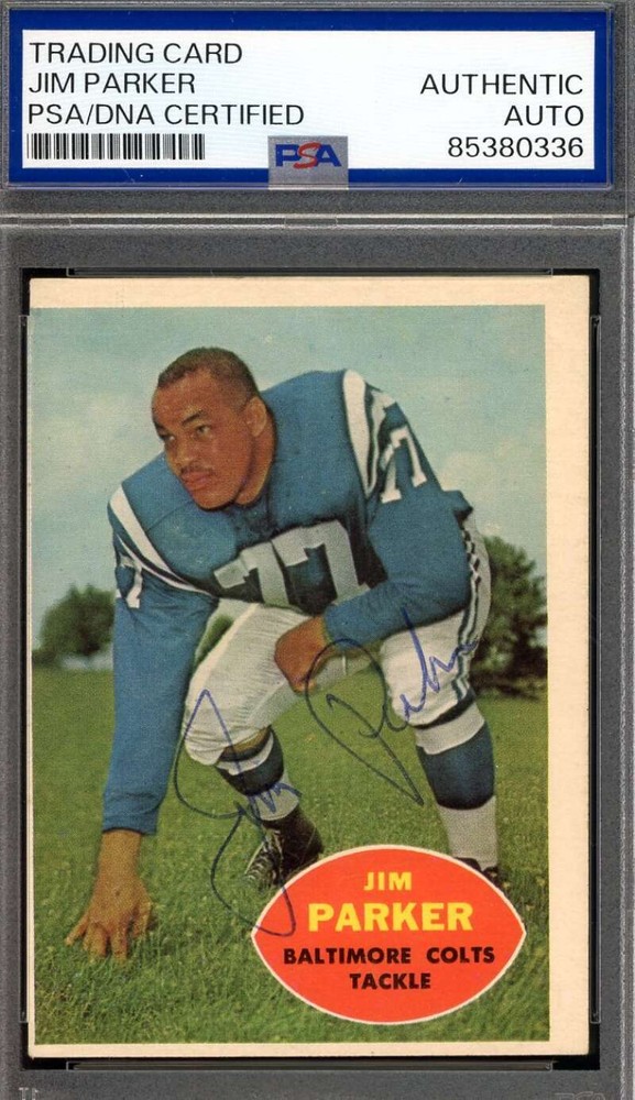 Jim Parker 1960 Topps PSA DNA Certified Vintage Signed Autograph