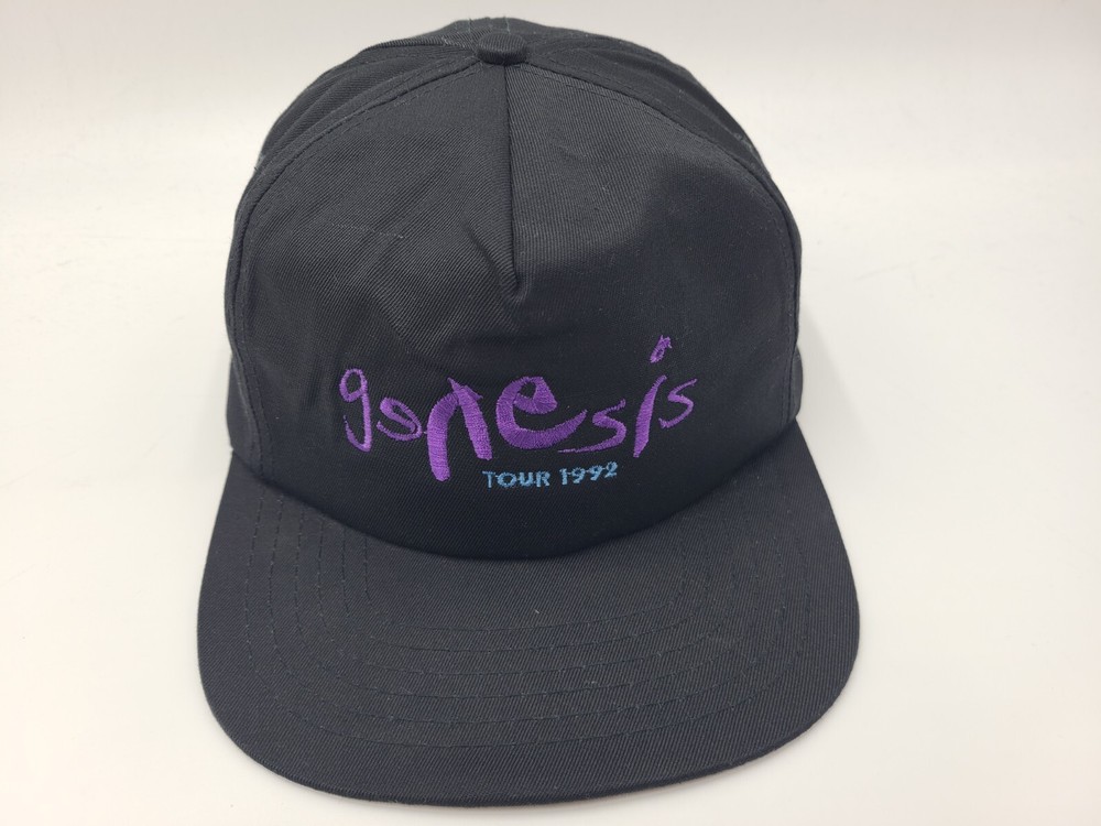 Vintage Genesis Tour 1992 Snapback Hat Cap Rock Band Concert 90s Men Women Black