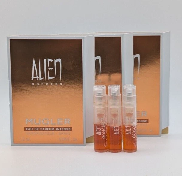 Eau de Parfum. Mugler. Alien Goddess. Intense Spray. Sample Spray. 1.2ml/0.04 oz