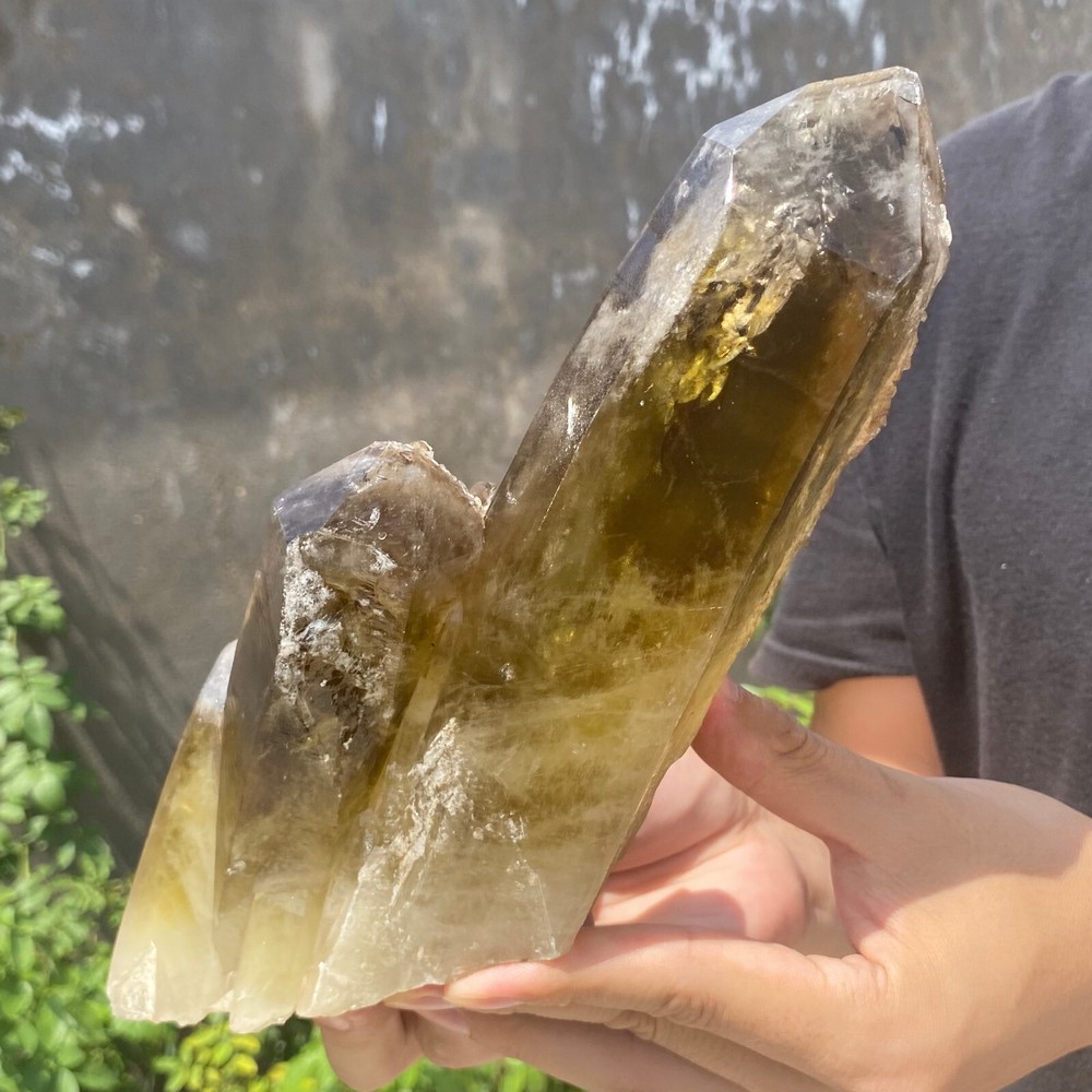 3.9LB Natural Citrine Quartz Cluster Crystal Specimen for Healing Energy