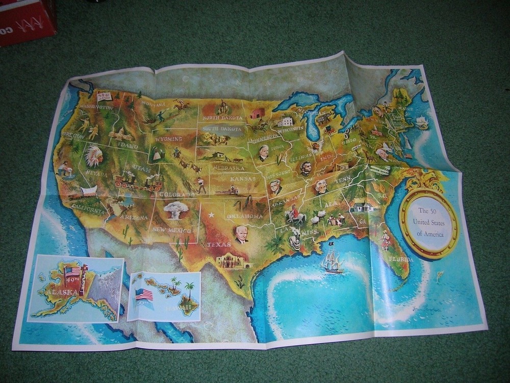 1960 Election Map And presidential Fact Sheet