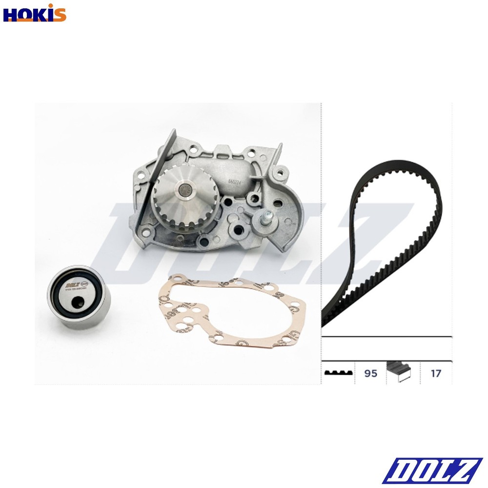 WATER PUMP & TIMING BELT KIT KD001 FOR RENAULT CLIO LUTECIA EXTRA/Box/Body/MPV