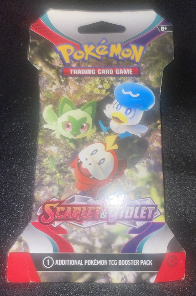 Pokemon TCG Scarlet and Violet Base 1 Sleeved Booster Pack Factory Sealed New