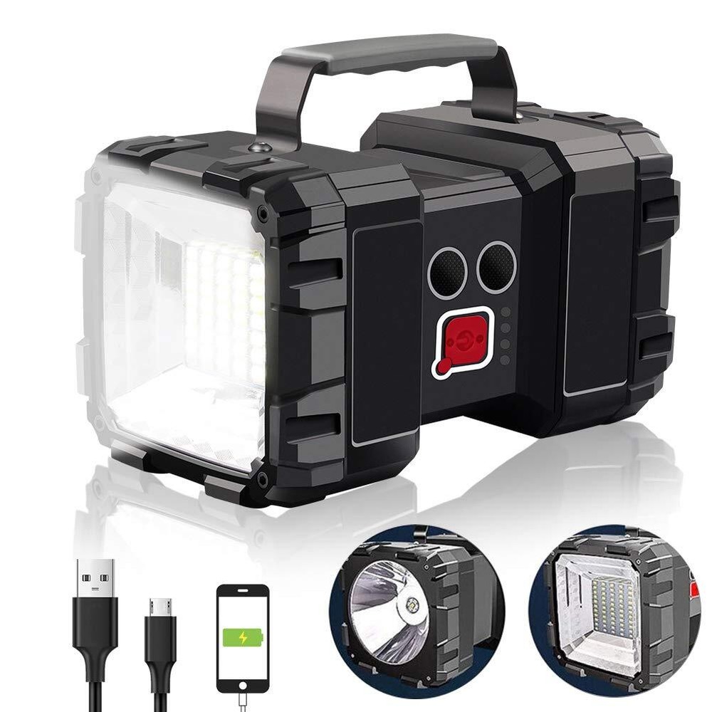 AlpsWolf Rechargeable Flashlight, LED Spotlight Flashlight 10000 Capacity 120...