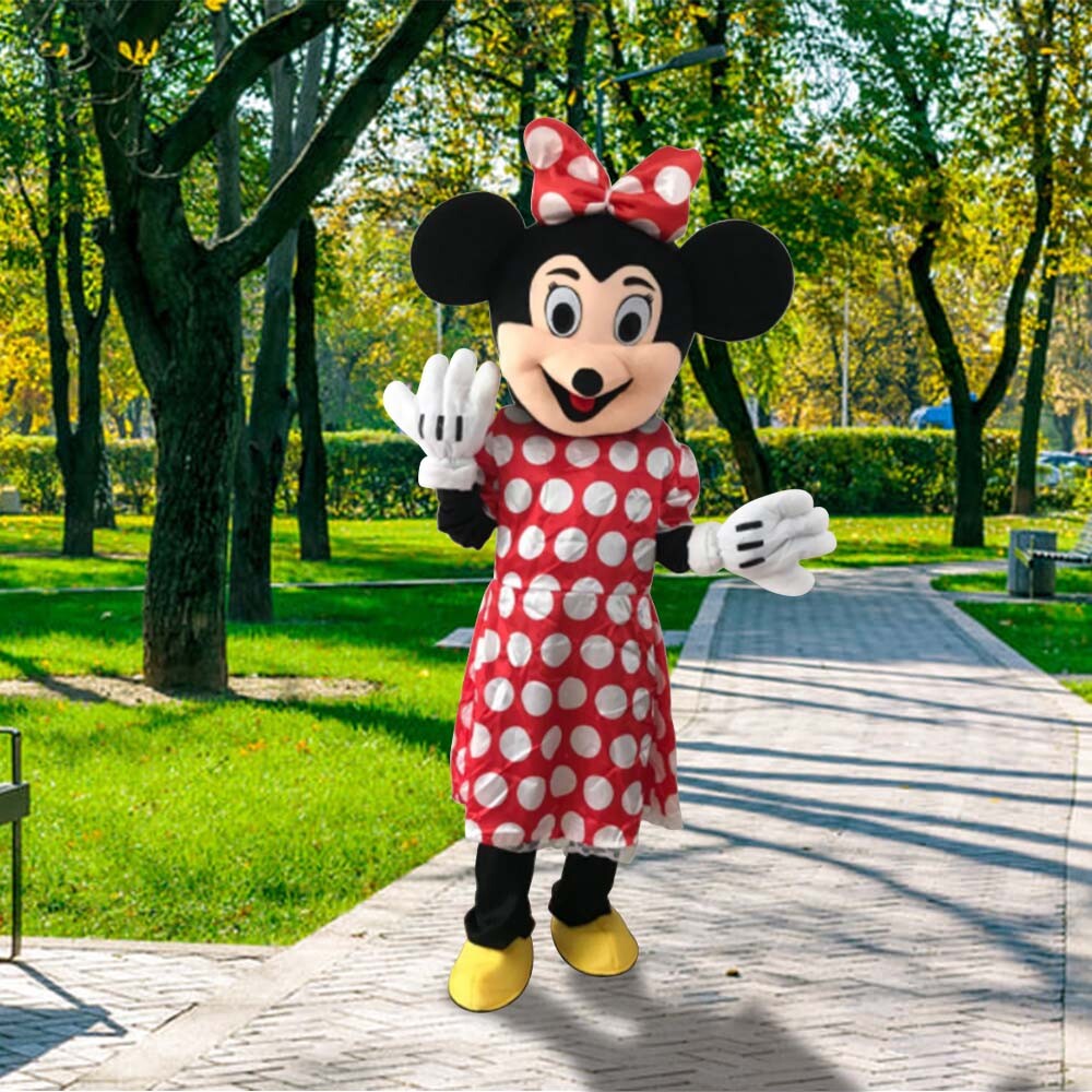 US NEW Minnie Mouse Mascot Costume Cosplay Party Fancy Dress Brothers Suits