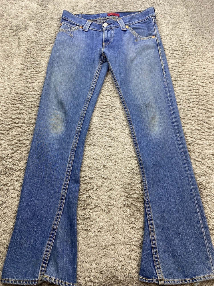 Levis Type 1 Jeans Womens 9M Western Boot Twisted Flare Mid Rise Denim Vtg 32x32