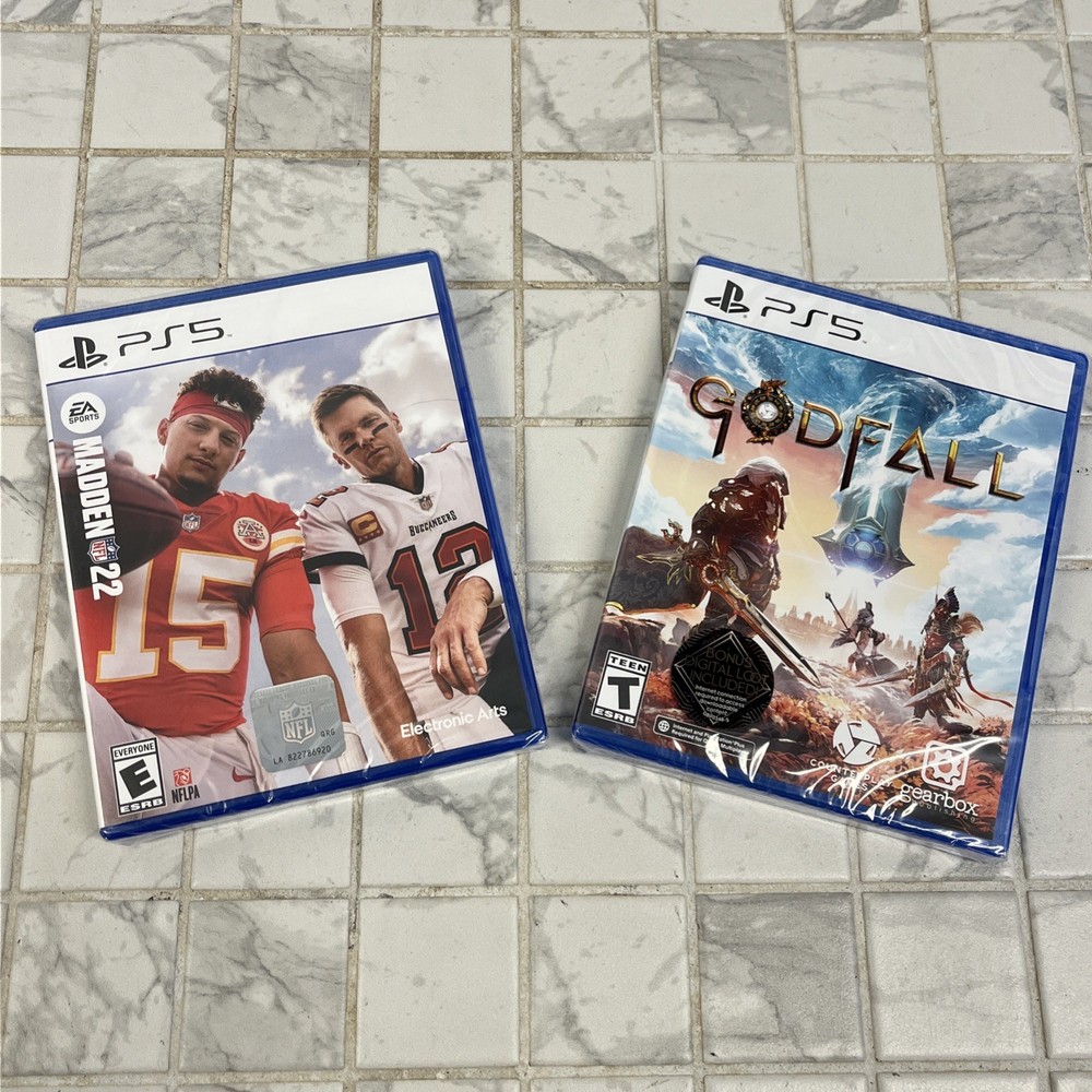 2 Games 1 Low Price Madden NFL 22 & GodFall Sony PlayStation 5 New Factory Seal