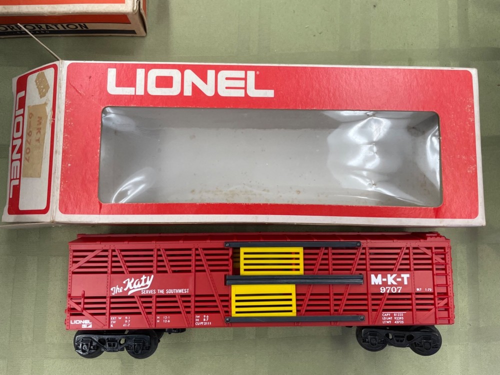 Lionel O Gauge Katy M T K Cattle Car 6-9707 Model Train  