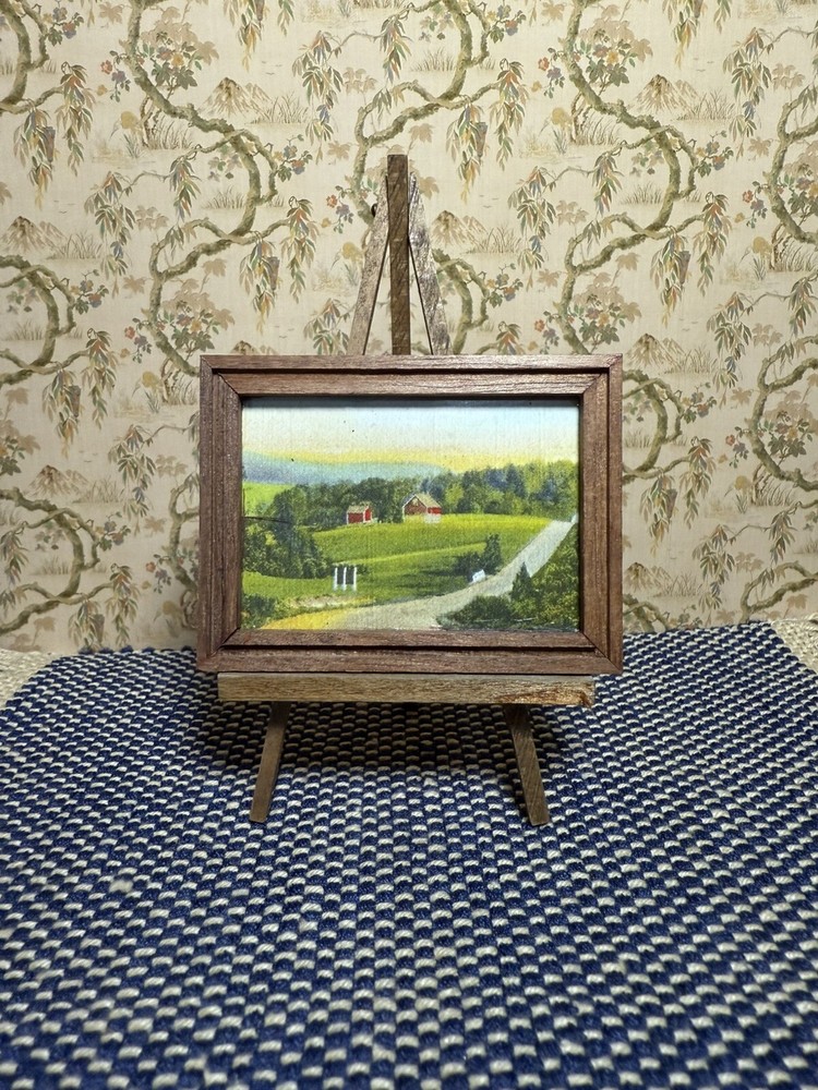 Dollhouse Picture Pastoral Farm Scene