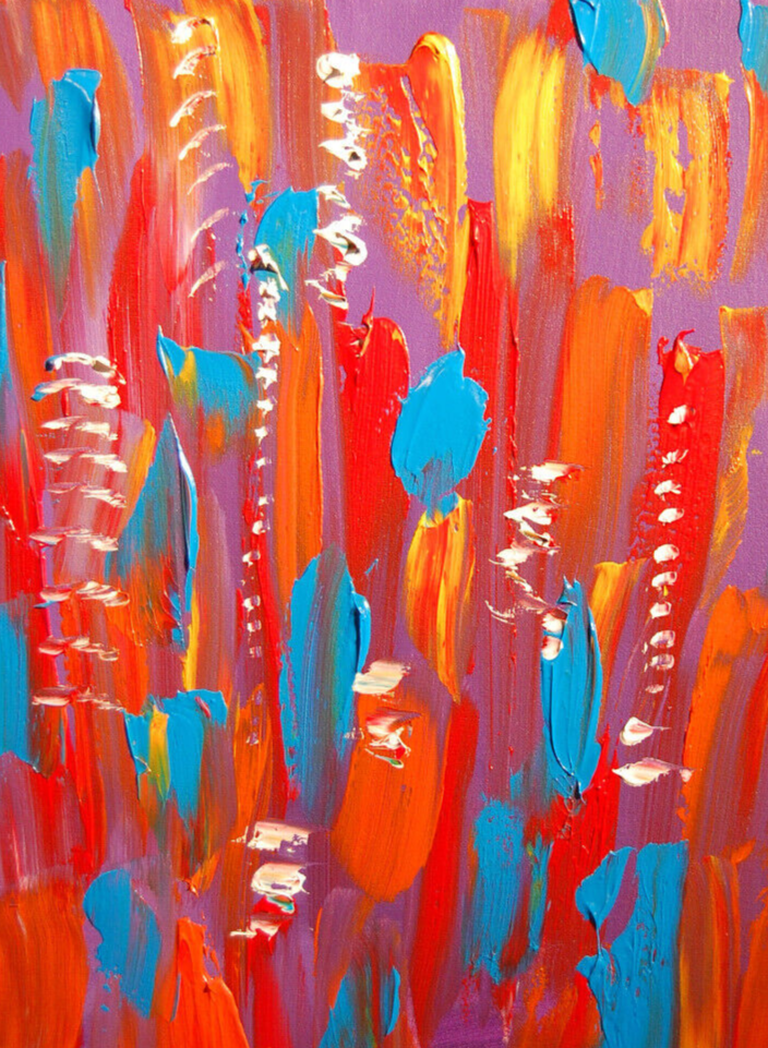 ABSTRACT Wall Painting Colorful Wall Abstract Paintings   Canvas 7887