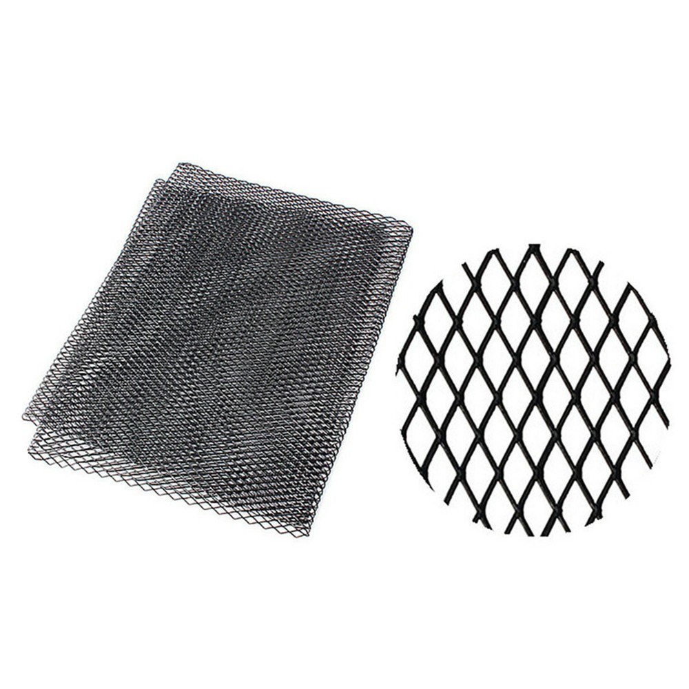 Car Racing Body Front Intake Grille Aluminium Rhombus Net Mesh Black 100×33cm