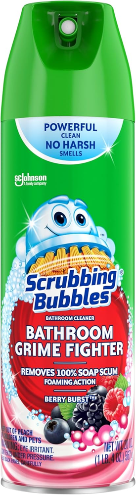 Scrubbing Bubbles Bathroom and Shower Cleaner Aerosol, Foaming Action Bathroom G