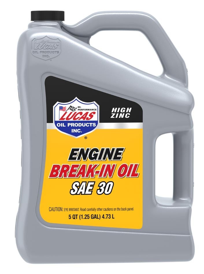 Lucas Oil 10631 SAE 30 High Zinc Engine Break-In Oils - 5 Qt (Qty 1)