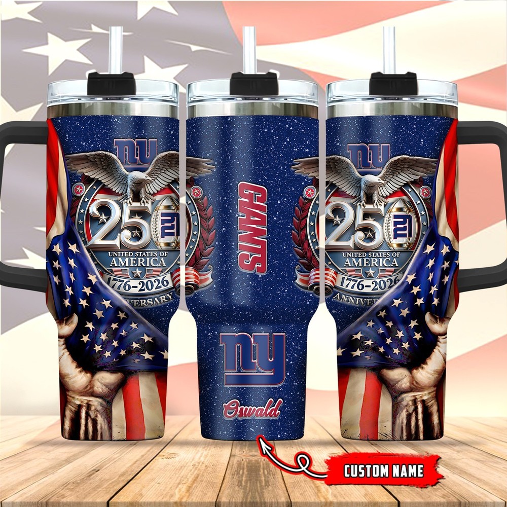 New-York-Giants Stanley 40oz Stainless Steel H2.0 Flowstate Quencher Tumbler