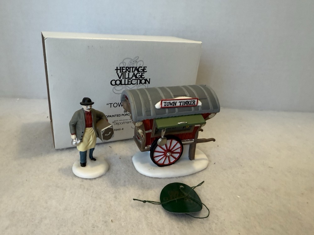 Dept. 56 Heritage Dickens Village 1992 Town Tinker 5646-4 W/ Box LN