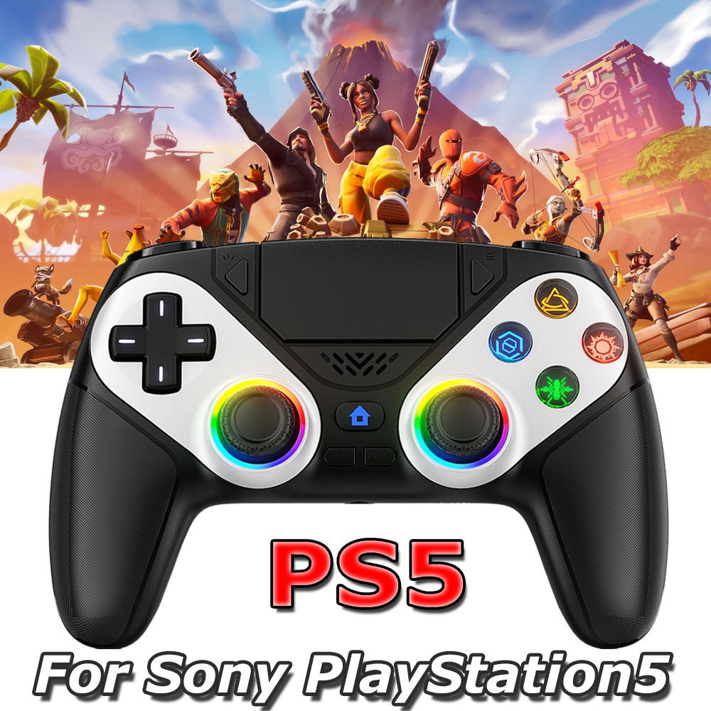 1X-For Sony Playstation 5 PS5 DualSense Wireless Black丨White Controller w/Flash