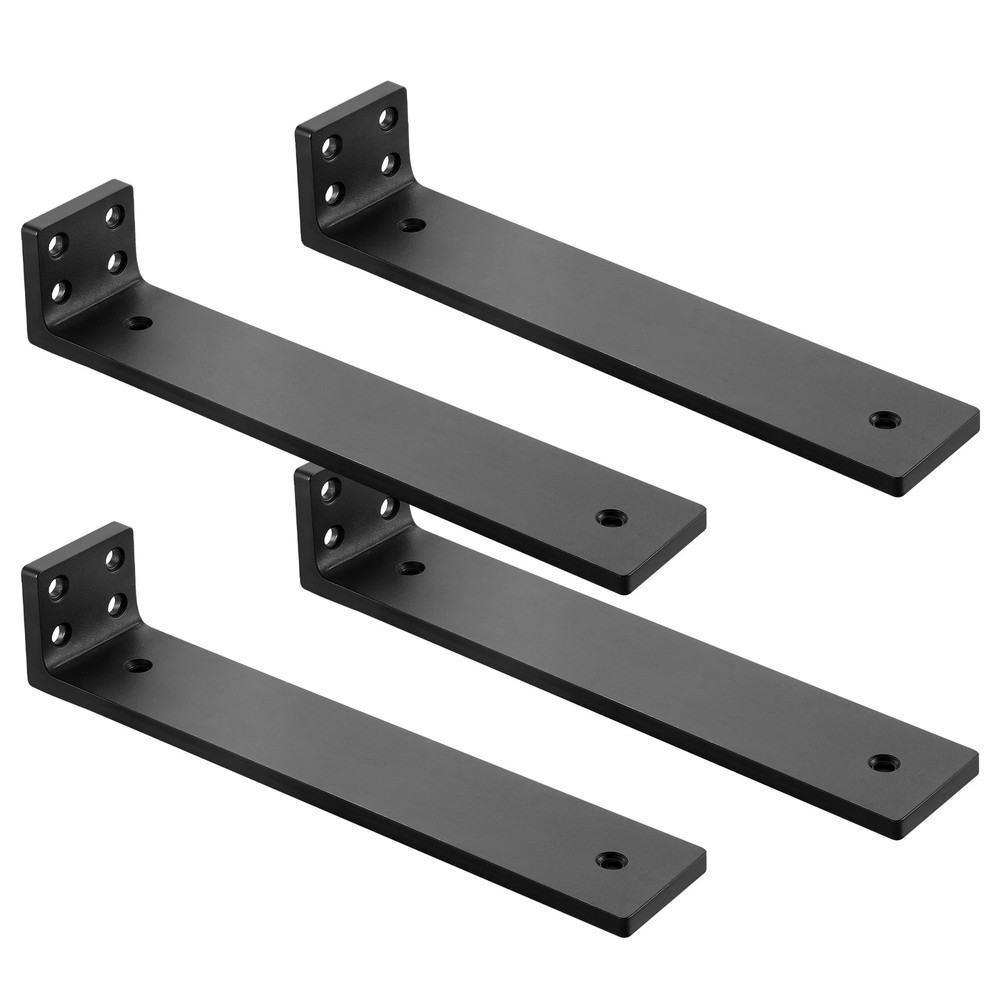 10 Inch Heavy Duty Floating Shelf Brackets 4 Pack Wall Mount Supports