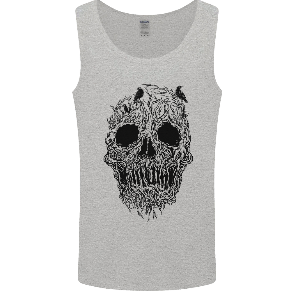 Tree Skull Mens Vest Tank Top