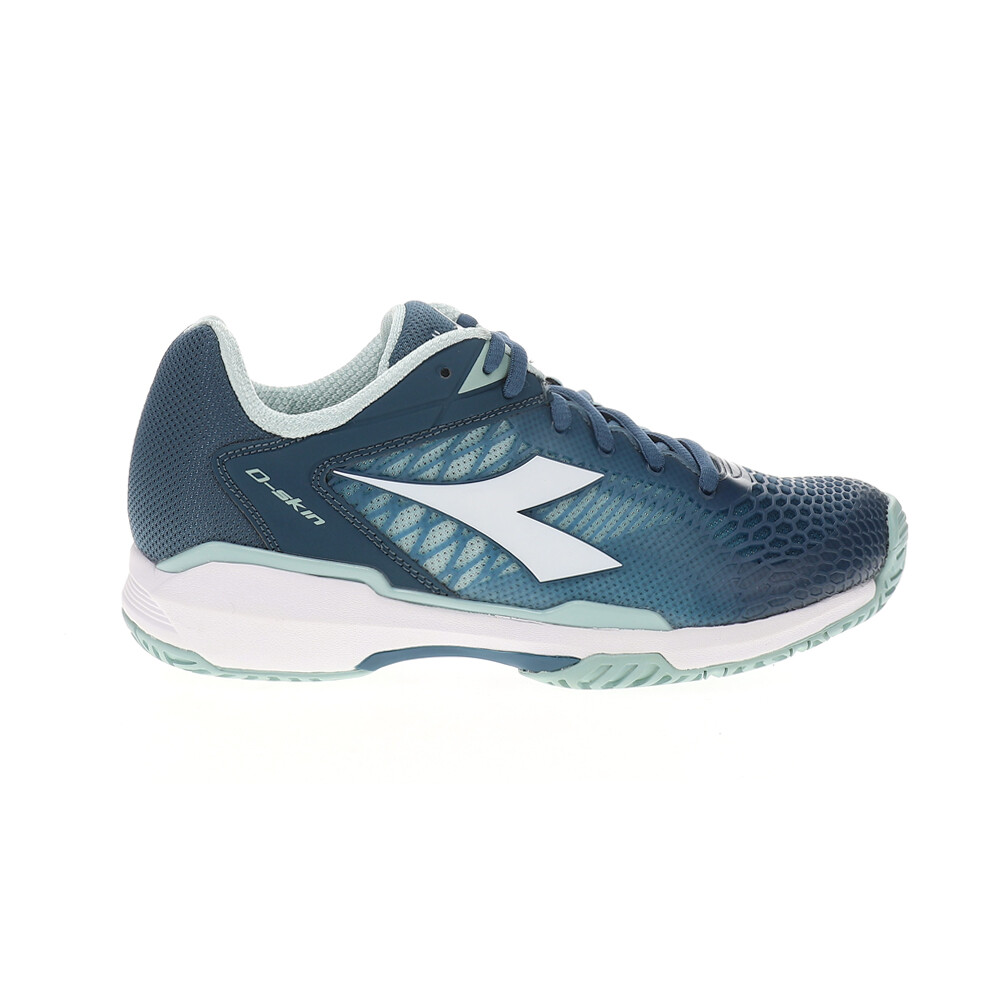 Diadora Speed Competition 7+ AG Womens Tennis Sneakers in Blue and White