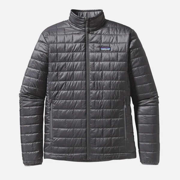 Patagonia Nano Puff Jacket Winter Coat Grey Zip Lightweight Primaloft Men Medium