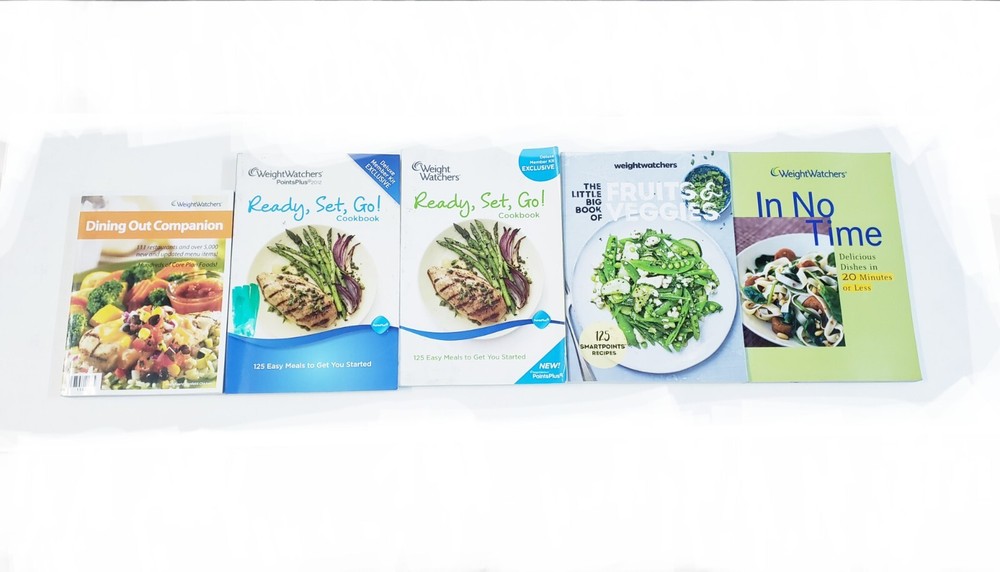 5 x Weight Watchers Cookbook Lot - Diet Healthy Weight Loss Recipes Bundle