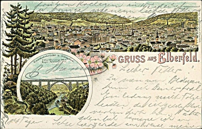 Ansichtskarte Nordrhein-Westfalen (b246) Elberfeld 1897