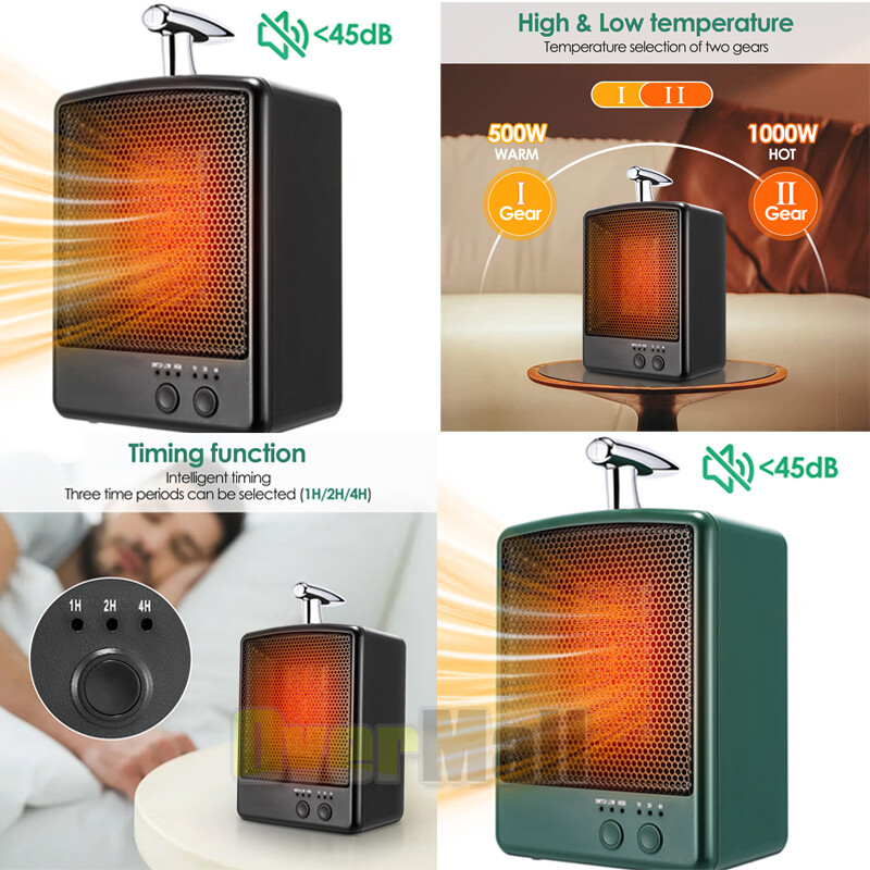 Calentador de espacio eléctrico portátil 900W / 1000W Ventilador de calentador