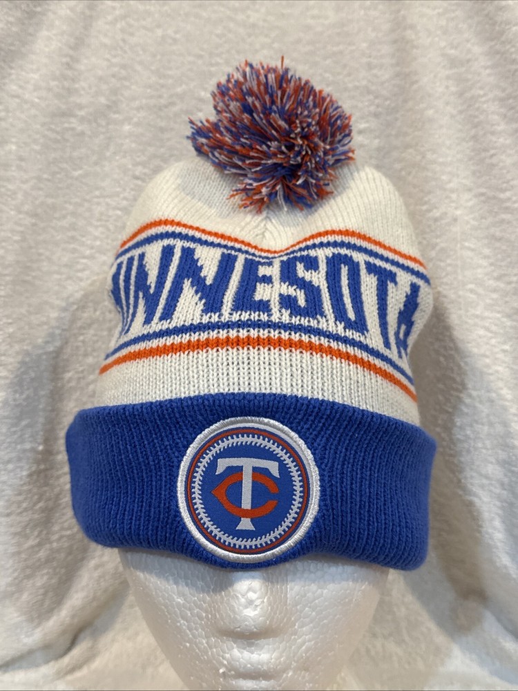 SWEET Minnesota Twins Blue&Red Knitted Adult One Size Winter SGA Cap, AWESOME!