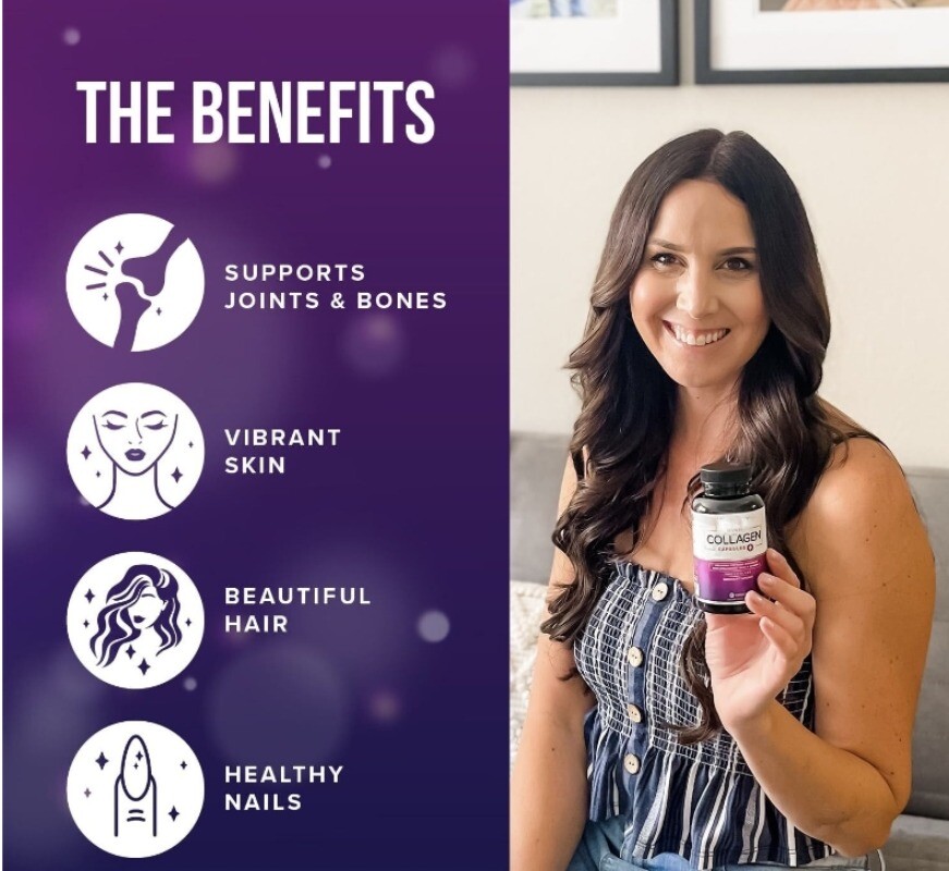 VHP Multi Collagen Capsules Collagen Peptides Enhance With Hyaluronic Acid Vitam