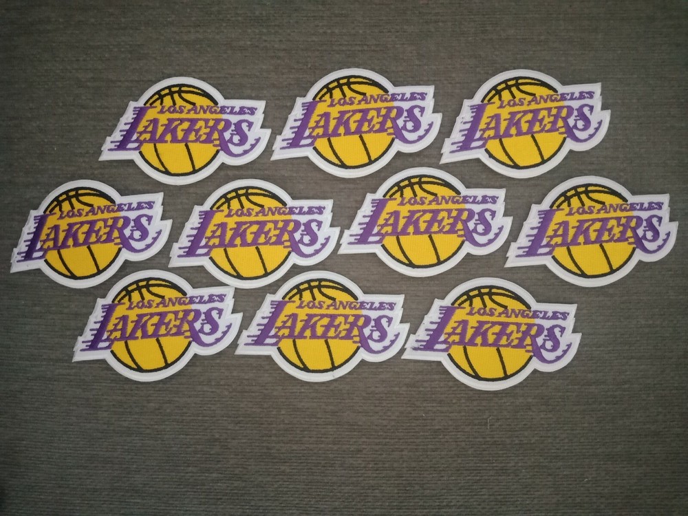 10 pcs Los Angeles Lakers Sport Basketball team Badge Patch Iron on Embroidered