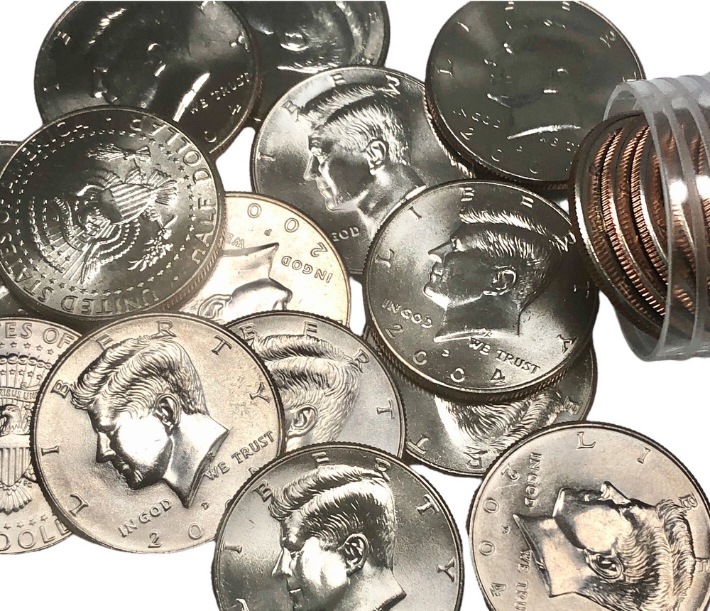 2004 P & D KENNEDY Half Dollar Roll 20 US Coins CN Clad Choice BU #620 “JG Coins