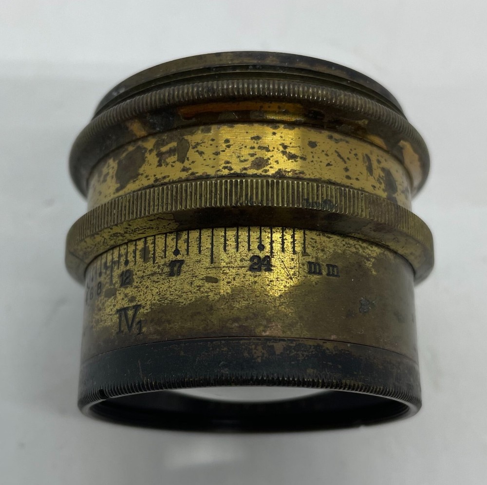 Vintage Carl Zeiss Jena TESSAR IV 6.3/21cm Brass Lens DRP142294 for Wooden Camera