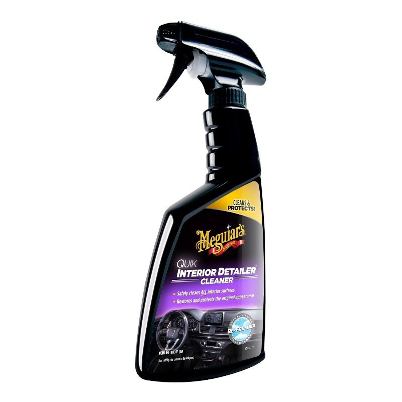 Quik Interior Detailer Spray for Leather Rubber Vinyl 16 Oz Fast Cleaning