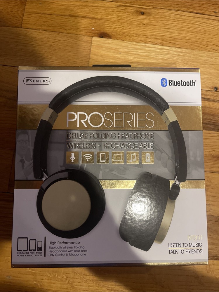 Sentry ANC Premium Flat Folding Wireless Headphones