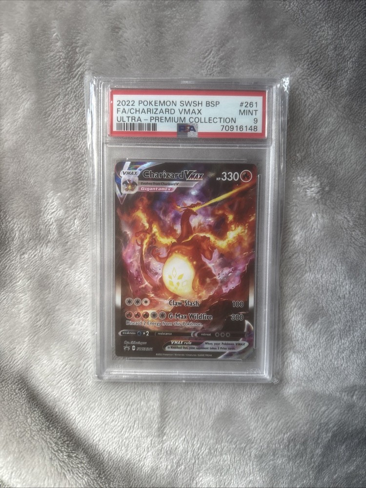 Pokemon Card Charizard VMAX SWSH261 BSP Promo PSA9 English