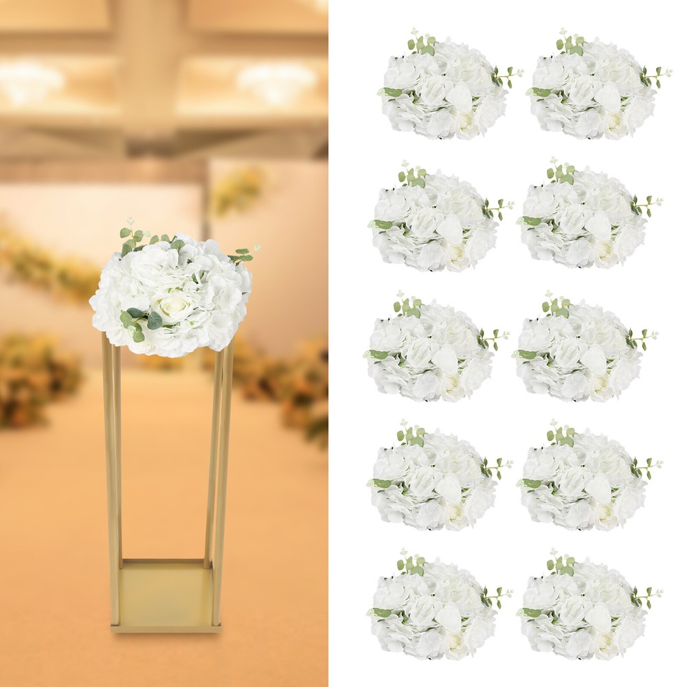 Flower Balls for Wedding Centerpieces 10pcs Fake Flower Ball Arrangement Bouquet
