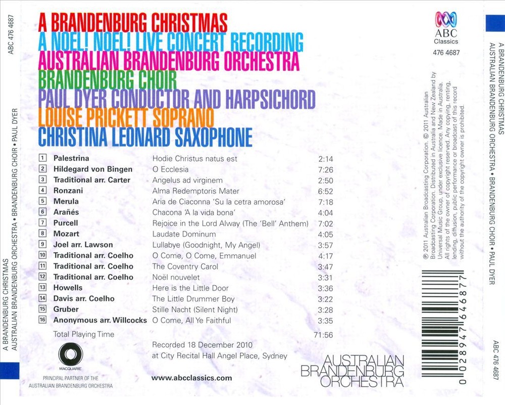 Australian Brandenburg Orchestra & Choir Conducted by Paul Dyer