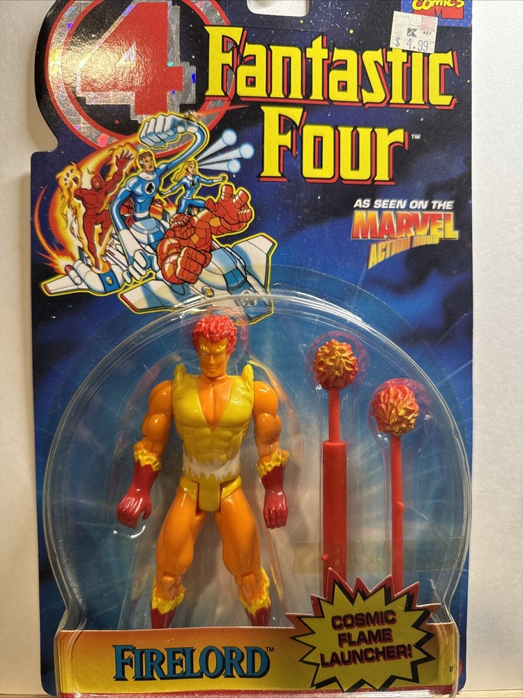 Firelord Action Figure Toy Biz Cosmic Flame Launcher Marvel Fantastic Four 1995