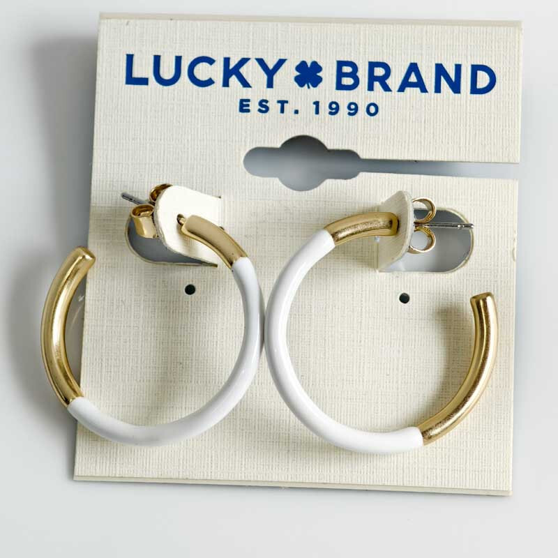 Lucky Brand Minimalist Hoop Earrings for Women Comfortable Everyday Wear