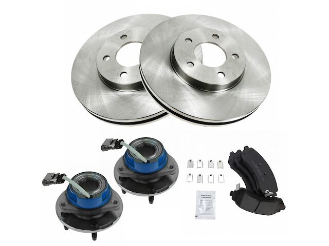 Front Brake Pad and Rotor and Wheel Hub Kit fits Rendezvous 2002-2006 AWD 65DQQV