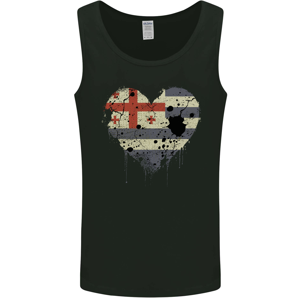 Love Flag Ajaria Football Mens Vest Tank Top