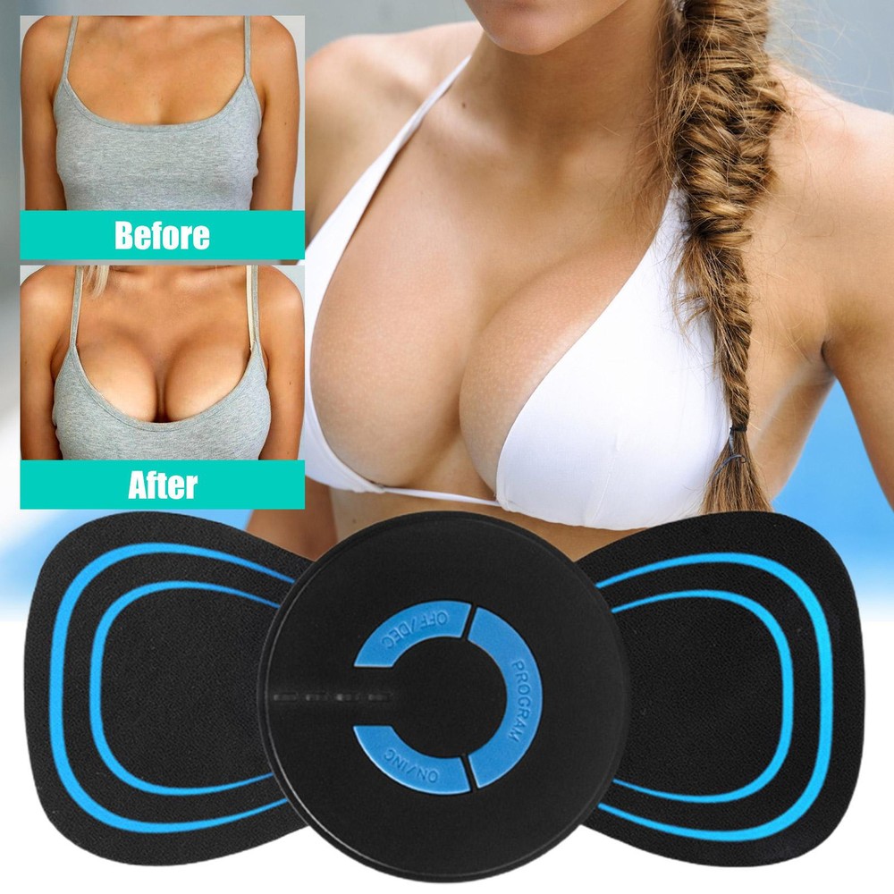 EMS Electric Pad Breast Enhancer Vibration Massage Bra Booster Growth Stimulator