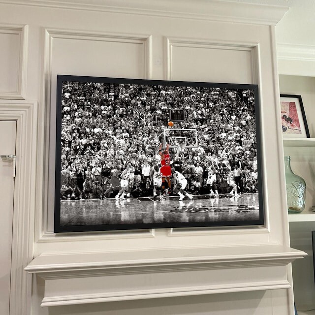 MICHAEL JORDAN BASKETBALL LAST SHOT Poster Wall Art, Poster Print
